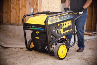 Champion Power Equipment 12000 Watt Tri-Fuel Generator Portable with Electric Start & CO Shield, large image number 11