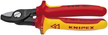 Knipex 6-1/2 Inch Special Tool 1000V Insulated Cable Shear