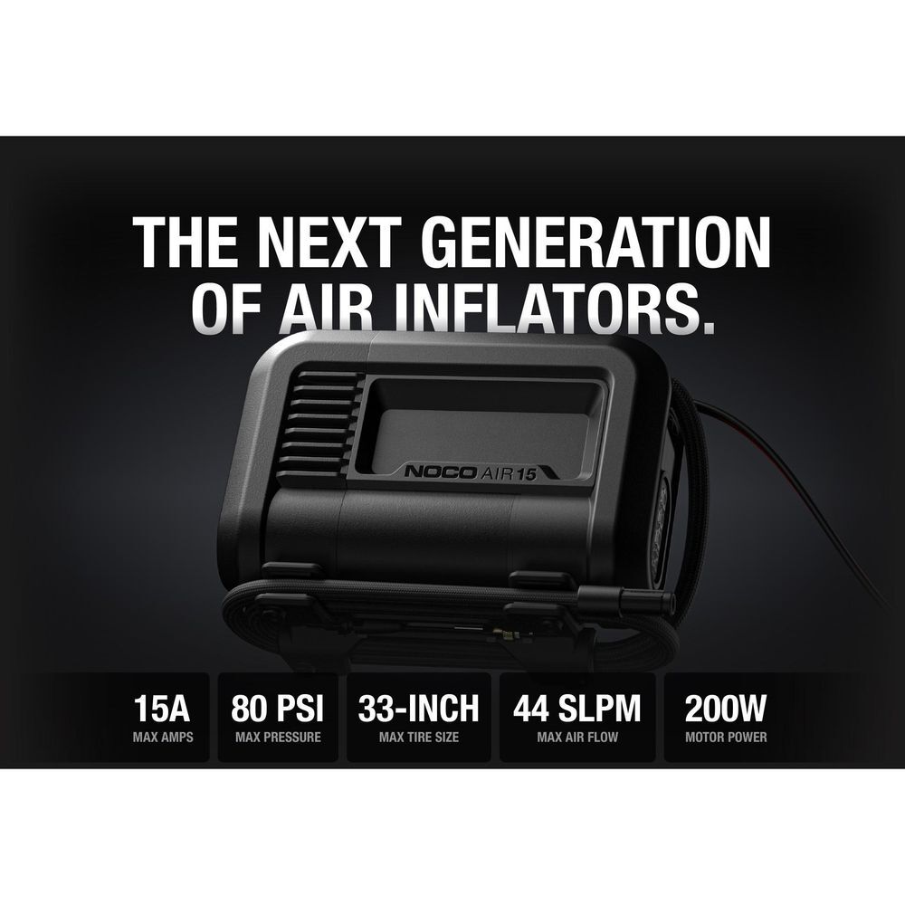 Noco 12V 15A 200W 80 PSI 44 SLPM Portable Air Compressor/Inflator, large image number 9