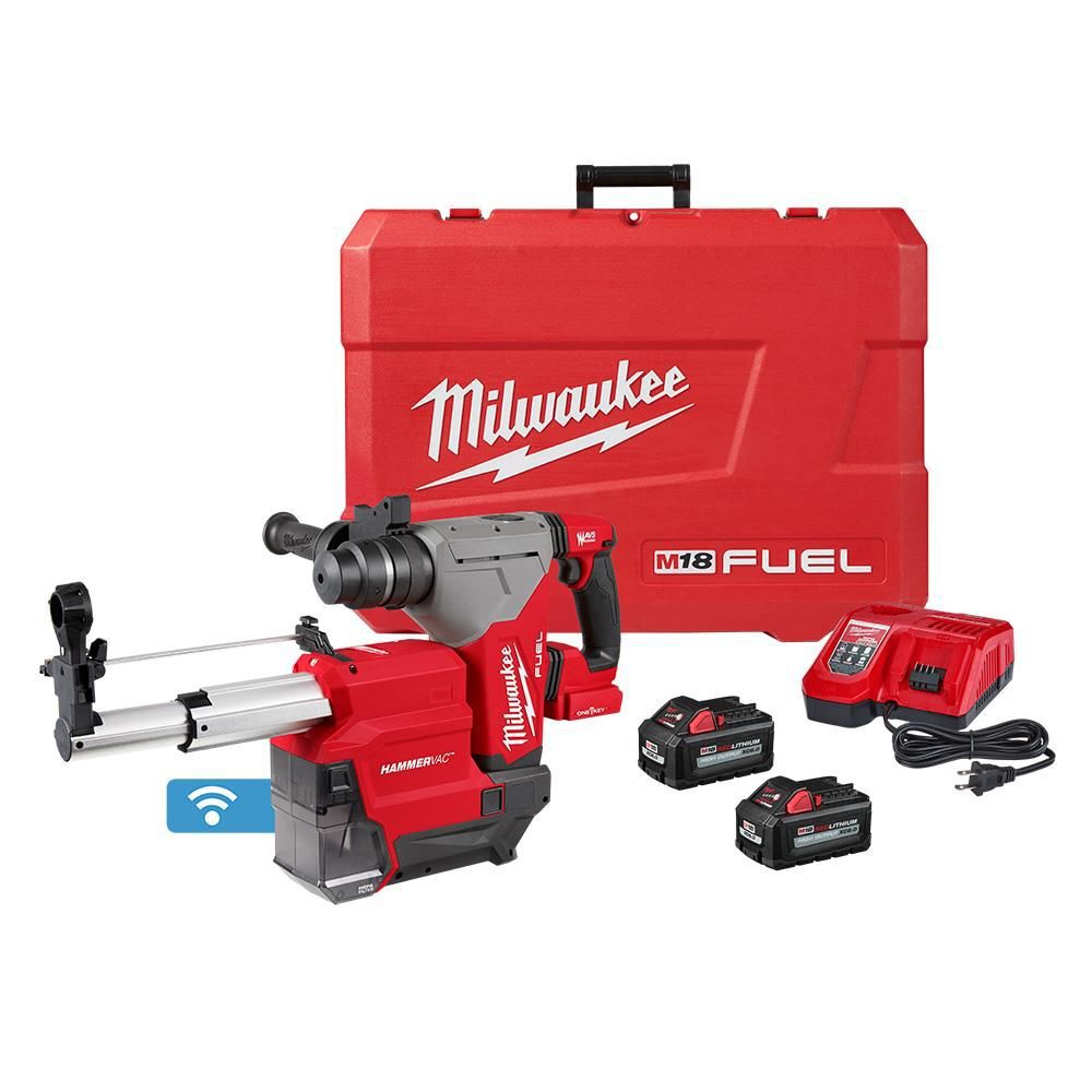 Milwaukee M18 FUEL 1 1/8inch SDS Plus Rotary Hammer ONE-KEY Dust Extractor Kit, large image number 19