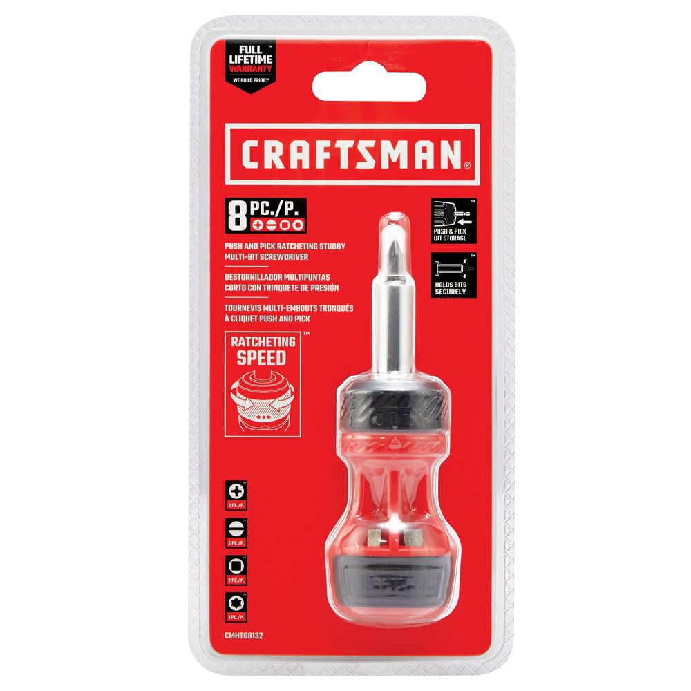 CRAFTSMAN Ratcheting Stubby Push-n-Pick Set, 8 Piece, large image number 4