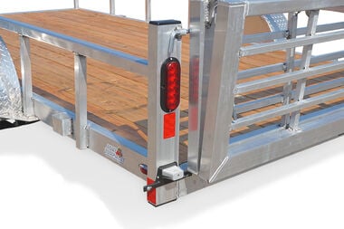 Legend Premium Trailers 7'x14' Open Deluxe Aluminum Trailer with Bi-Fold Rear Gate, large image number 4