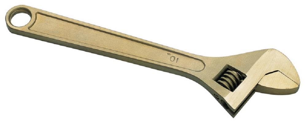 CS Unitec Non-sparking 10in Adjustable Wrench, large image number 2
