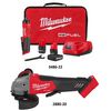 Milwaukee M12 FUEL 1/4 Inch Straight Die Grinder Kit and M18 FUEL 4-1/2inch / 5inch Grinder Paddle Switch No-Lock (Bare Tool) Bundle, small image number 2