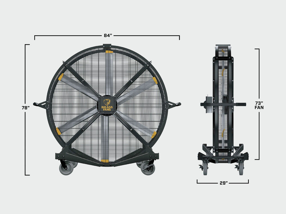 Big Ass Fans Black Jack Portable Floor Fan, large image number 10
