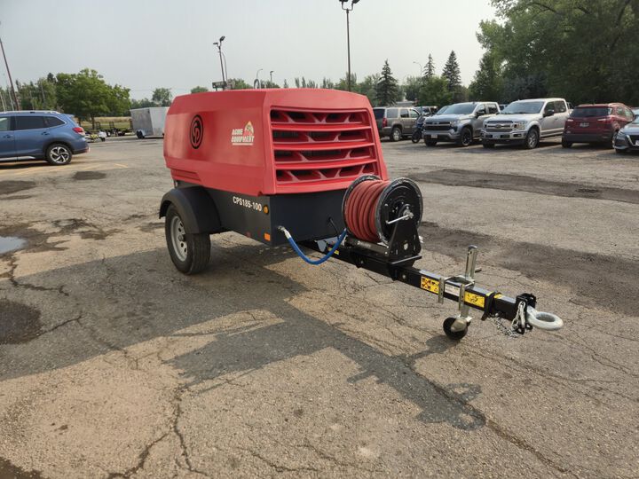 Chicago Pneumatic CPS185-100 100 PSI 185 CFM Towable Compressor with Hose Reel, large image number 2