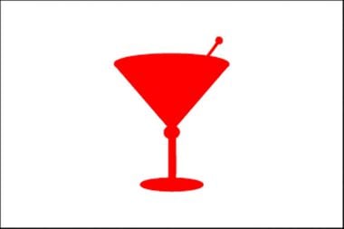 Eder Flag 12In x 18In Cocktail Time Flag