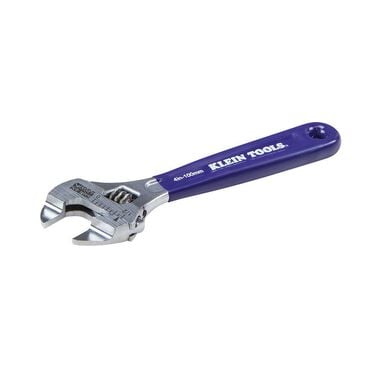 Klein Tools Slim-Jaw Adjustable Wrench 4in, large image number 2