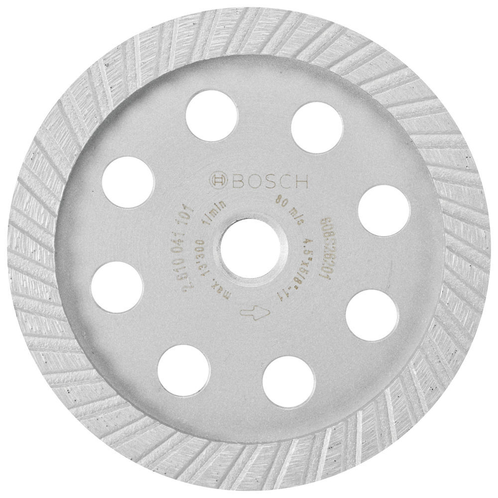 Bosch 4-1/2 Inch Turbo Diamond Cup Wheel for Concrete and Masonry, large image number 1