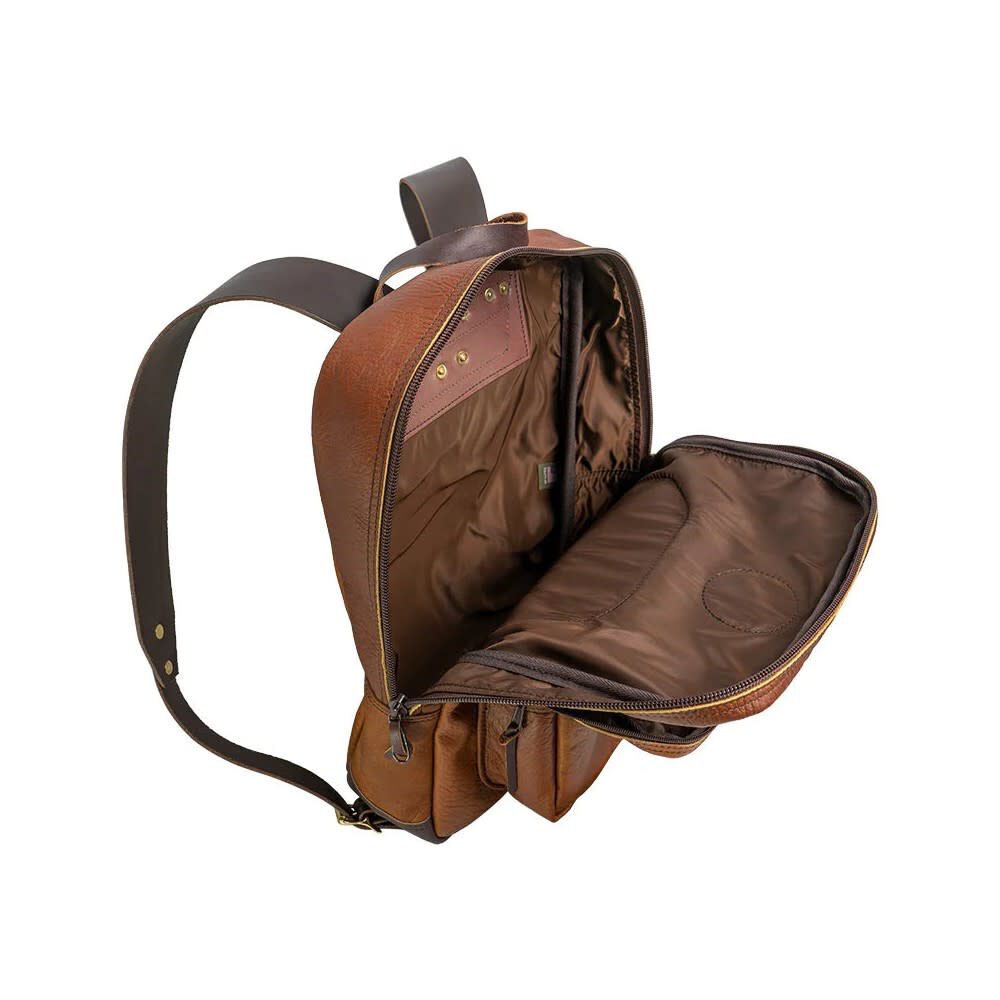 Duluth Pack Black Bison Leather Standard Backpack, large image number 3