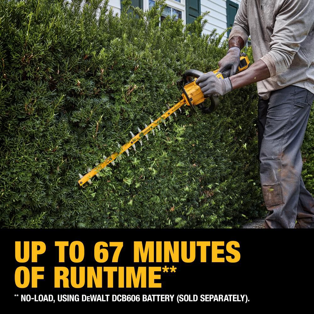 DEWALT 60V MAX Hedge Trimmer 26in Brushless Cordless Kit DCHT870T1