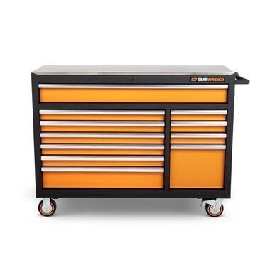 GEARWRENCH 52 in 11 Drawer GSX Series Rolling Tool Cabinet with Stainless Steel Worktop