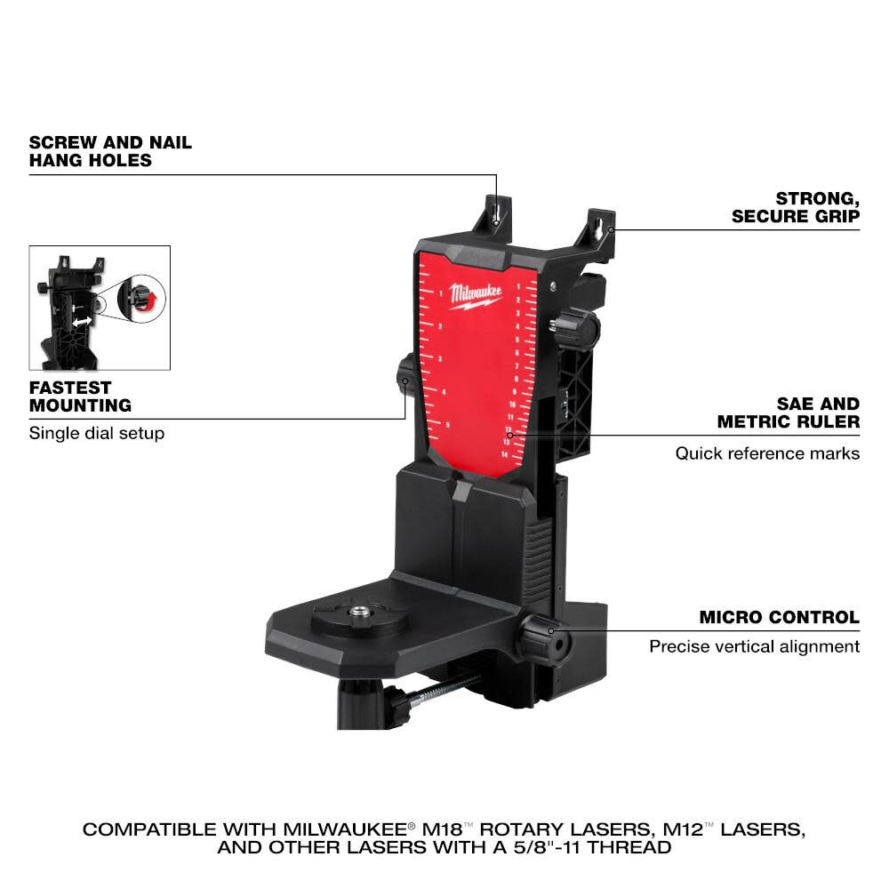 Milwaukee Rotary Laser Wall Mount, large image number 2