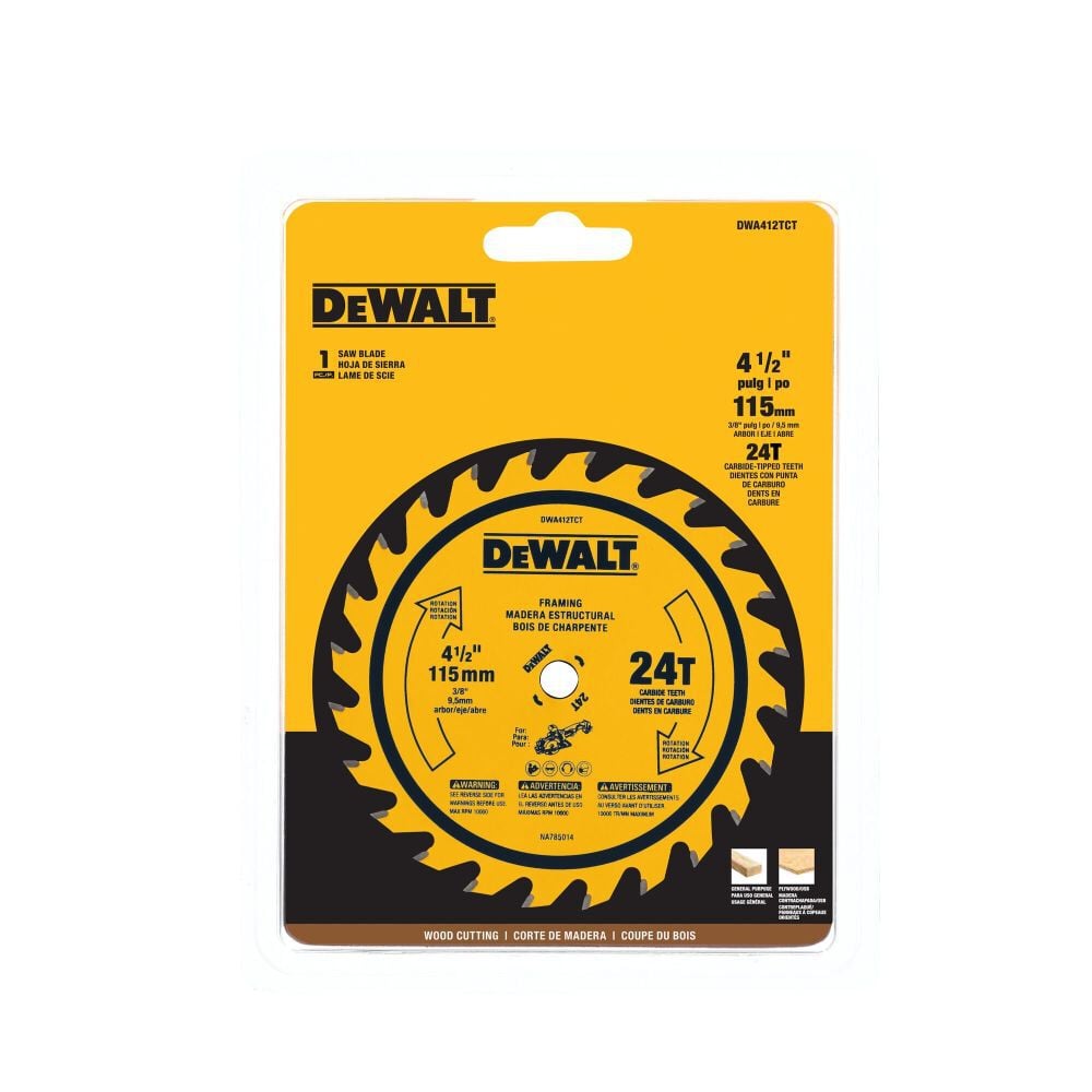 DEWALT 4-1/2 In. 24T TCT Saw Blade, large image number 9