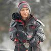 Eskimo Alpine Knit Hat, Gray/Red, small