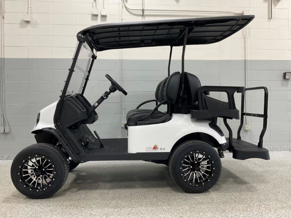 E-Z-GO Express S4 2+2 Passenger Gas Golf Cart White 10013561-WHT from E-Z-GO  - Acme Tools
