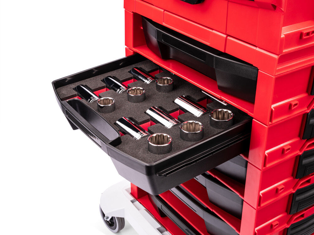 Tekton 1/2 Inch Shallow and Deep 12 Point Sockets, Drawer, 25- 32 mm, 16 Pieces, large image number 6