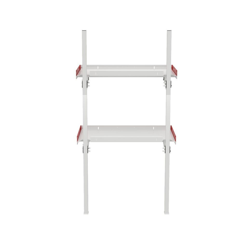 Weather Guard 36 Inch White/Red Aluminum Folding Van Shelving, large image number 6