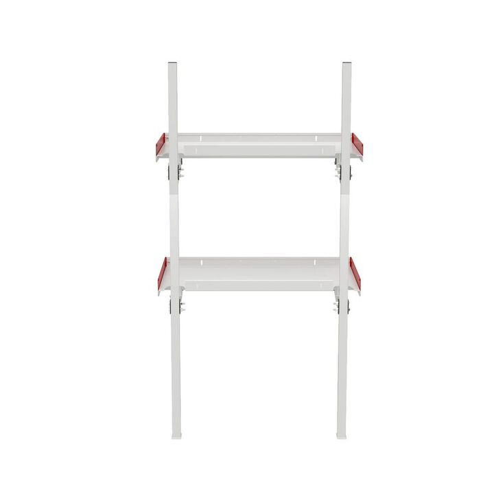 Weather Guard 36 Inch White/Red Aluminum Folding Van Shelving, large image number 5