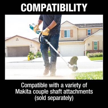 Makita 18V LXT Couple Shaft Power Head Kit with 13in String Trimmer & Blower Attachments Lithium Ion Brushless Cordless, large image number 27
