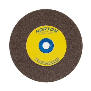 Norton 6 x 3/4 x 1 In. Gemini A/O Bench/Pedestal Whl Type 01 Straight Medium 60/80 Grit, large image number 0