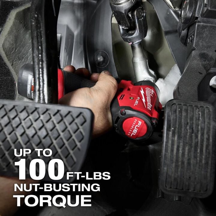 Milwaukee M12 FUEL 1/4 Inch Subcompact Impact Wrench (Bare Tool) with Protective Boot, large image number 3