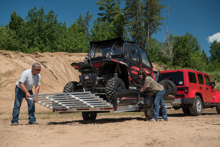 Cargomax XRT 11-73 2380 lbs Utility Trailer with 14 in. Tires Mag Rims and Bi-fold Ramp, large image number 2