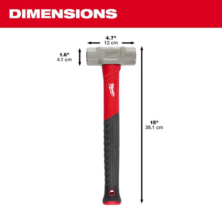 Milwaukee 2 1/2 lb Fiberglass Engineer Hammer, large image number 2