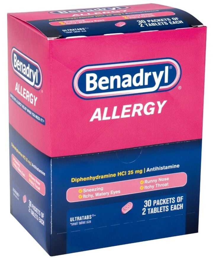 Aero Healthcare Benadryl Allergy 60 Pieces