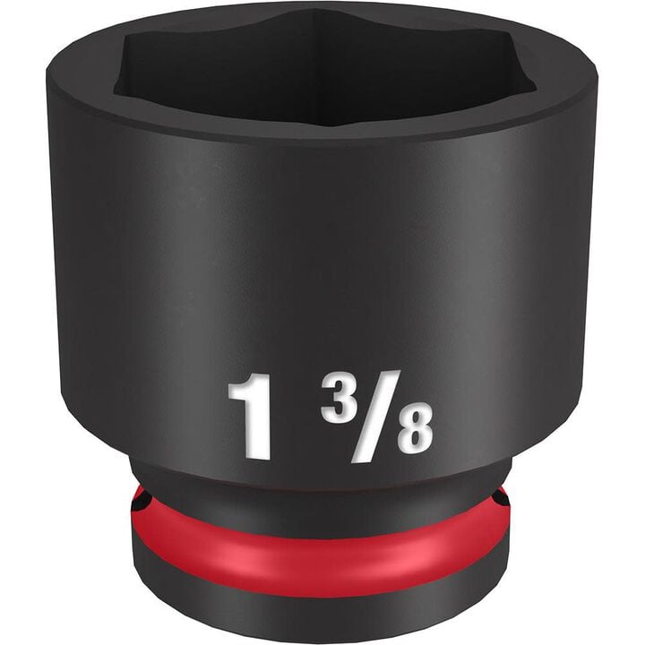 Milwaukee Impact Socket 1/2in Drive 1 3/8in Standard 6 Point, large image number 0
