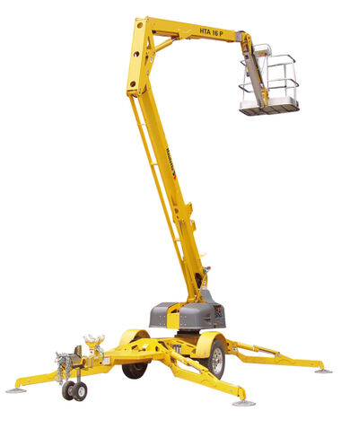 Haulotte 4527A Electric Articulating Towable Boom Lift 45', large image number 0