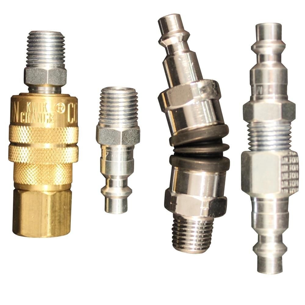 Milton S-218 1/4in M-Style Swivel Coupler and Plug Kit - 6 Piece