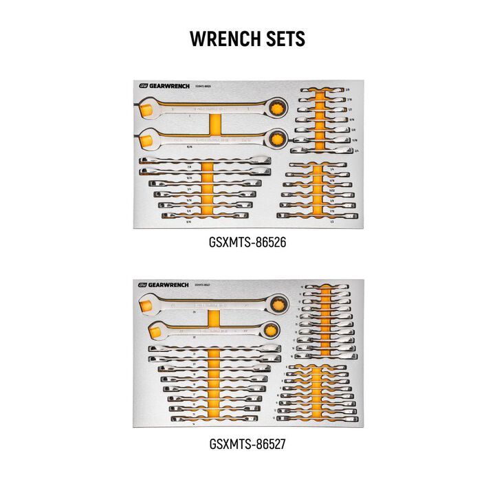 GEARWRENCH 873 Piece MEGAMOD Mechanics Tool Set in Premium Modular Foam Trays with Tool Storage, large image number 7