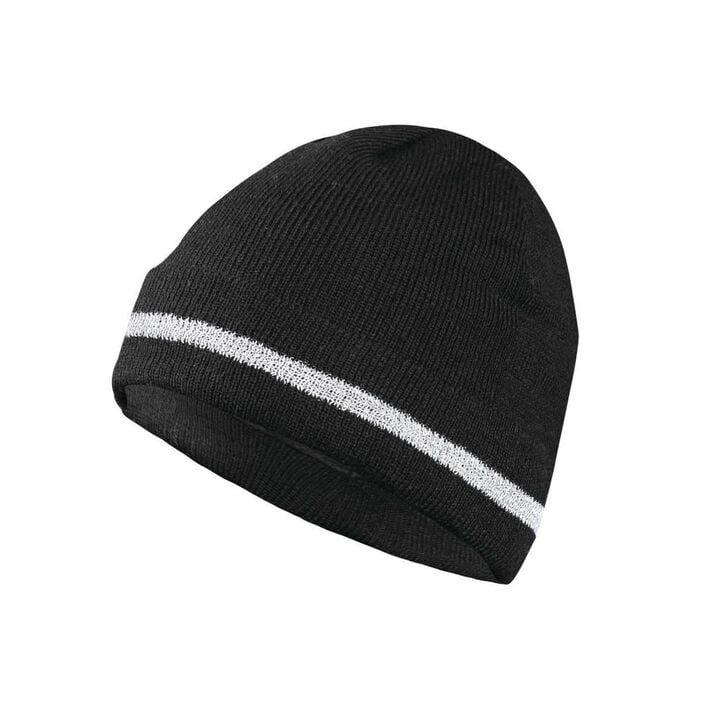 Occunomix Black Hi-Viz Knit Cap with Polyester Lining One Size Fits Most