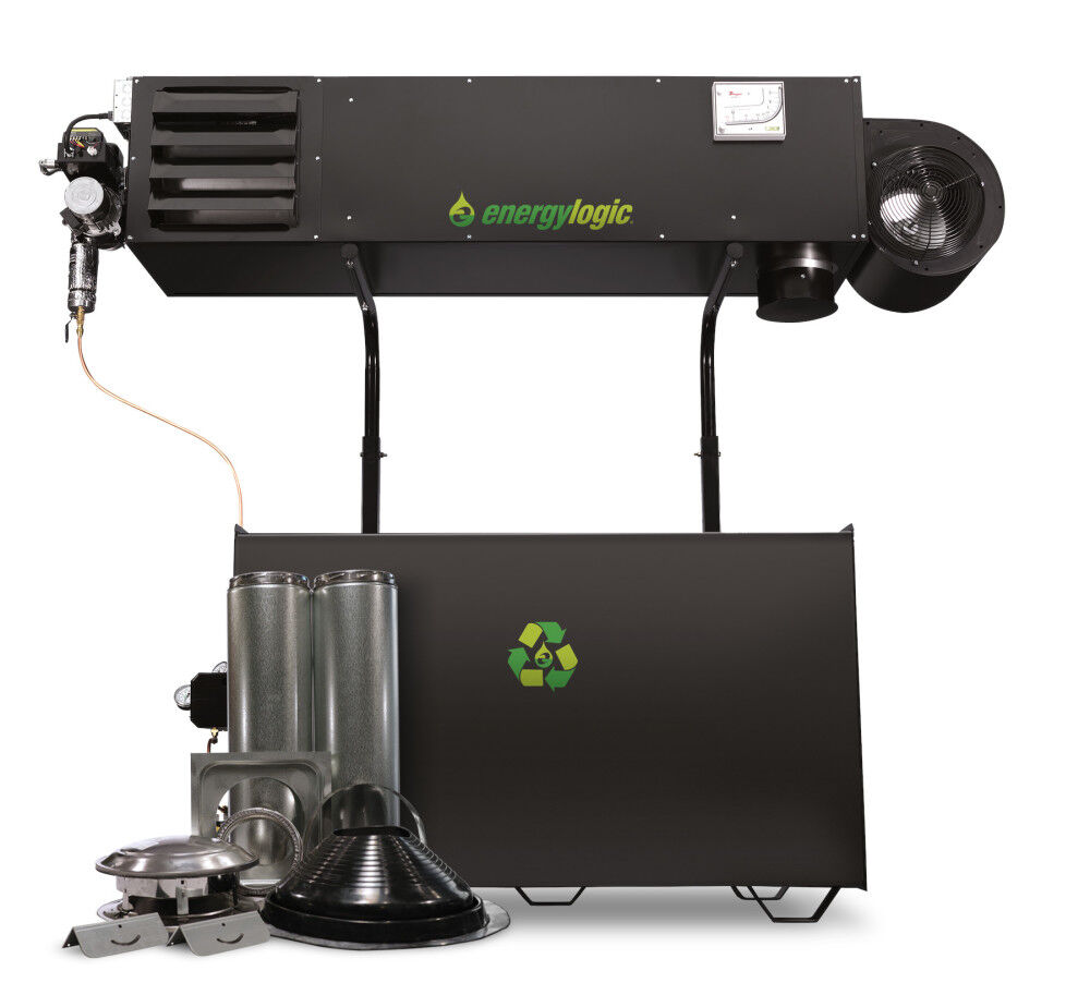 Energy Logic 350H 115V 350,000 Btu 2600 Cfm 9000 Sq-Ft. Area Waste Oil Heater, large image number 4