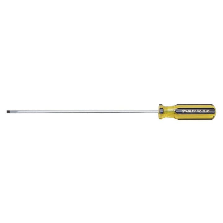 Stanley 3/16 Inch x 10 Inch 100 PLUS Cabinet Tip Screwdriver