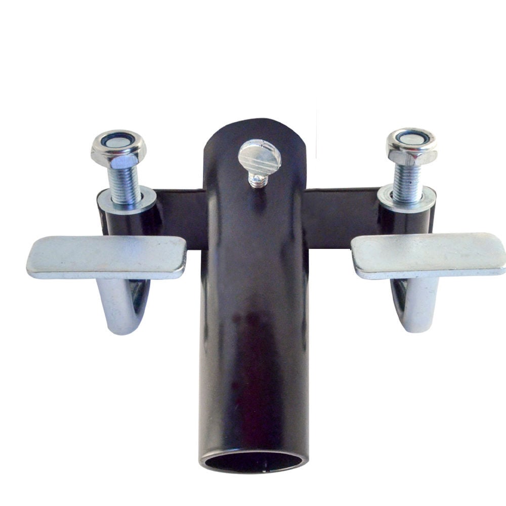 Erickson Mfg Steel Truck Bed Flag Pole Holder, Black Powder-Coated, No-Drill Clamp-On Mount, large image number 1