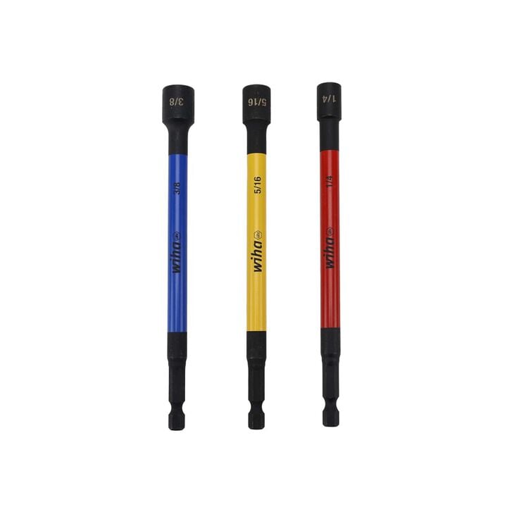 Wiha Promotional Color Coded Magnetic Nut Setter SAE Set 3 Pieces, large image number 5