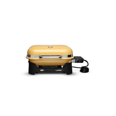 Weber Lumin 120V Compact Electric Grill Golden Yellow