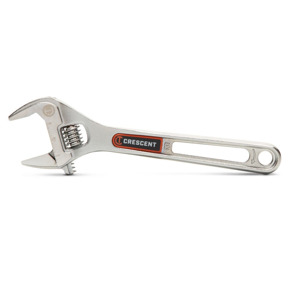 Crescent 8 Inch Chrome Adjustable Wrench with Quick-Fit-Jaw, large image number 1