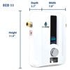 EcoSmart 12kW 240V Tankless Electric Water Heater, small image number 5