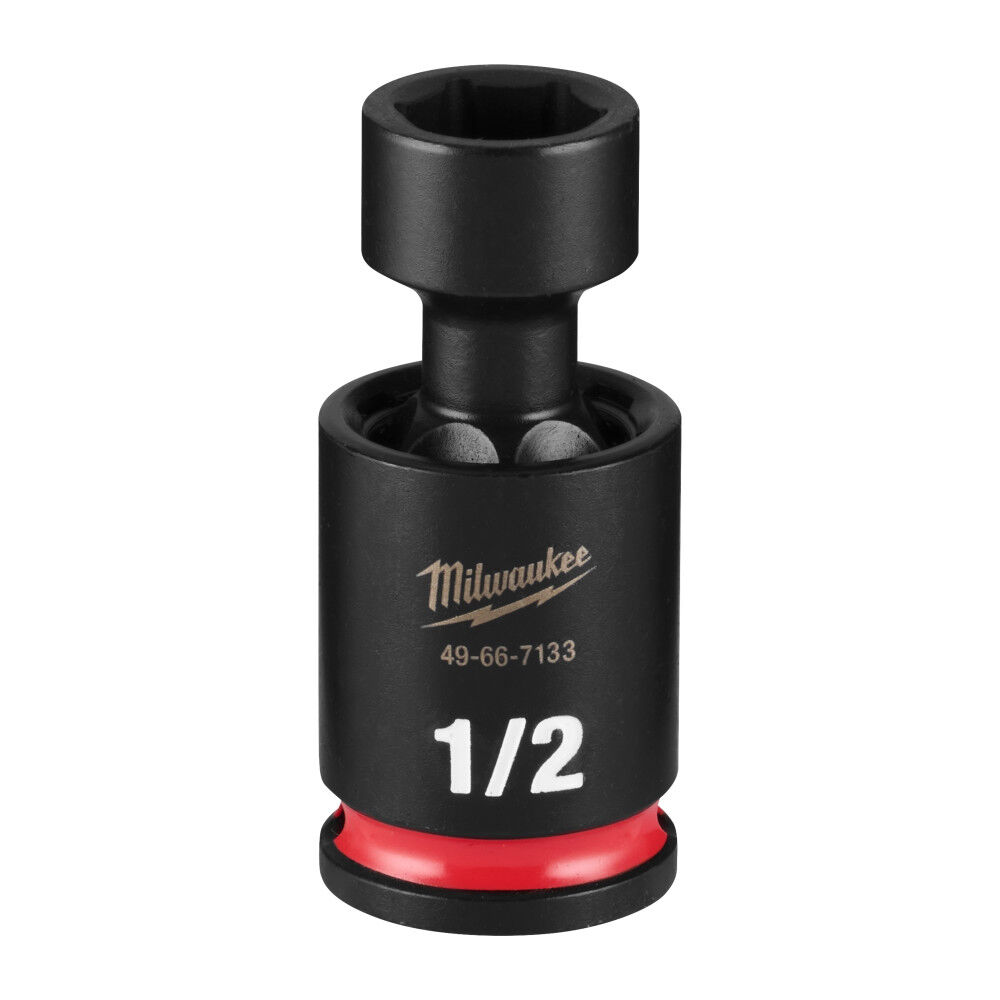 Milwaukee SHOCKWAVE Impact Duty 3/8 Inch Drive 1/2 Inch Standard Swivel Socket - 49-66-7133