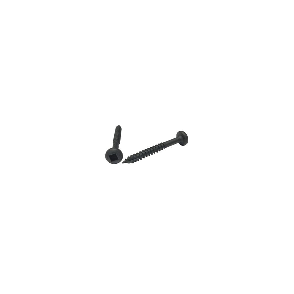 Deerwood Fasteners #6 x 1-1/2 In. Pan Head Square Drive Black Pocket Hole Screw – BPSA06112S2F