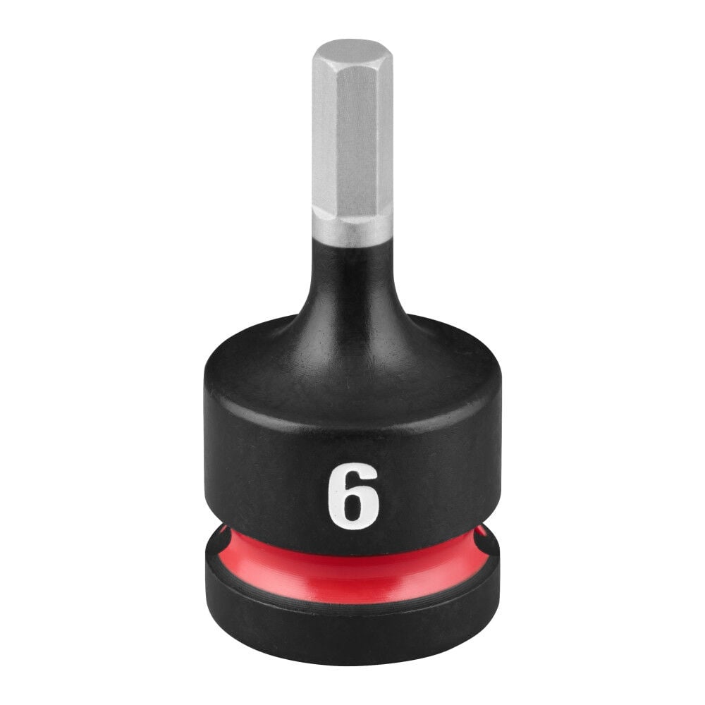 Milwaukee SHOCKWAVE Impact Duty 1/2 Inch Drive 2 Inch Hex 6mm Bit Socket - 49-66-7297