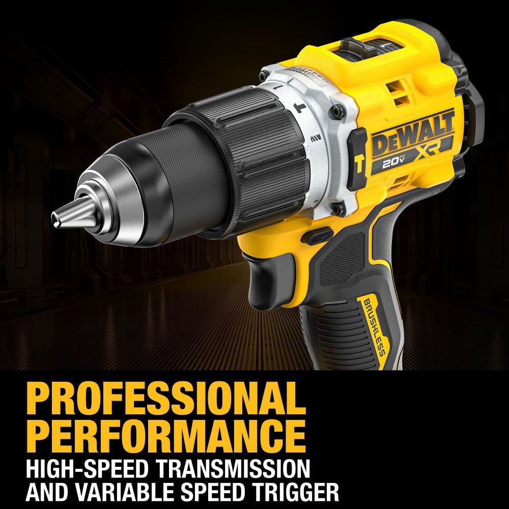 DEWALT 20V MAX XR Brushless Cordless 1/2 Inch Hammer Drill (Bare Tool), large image number 6