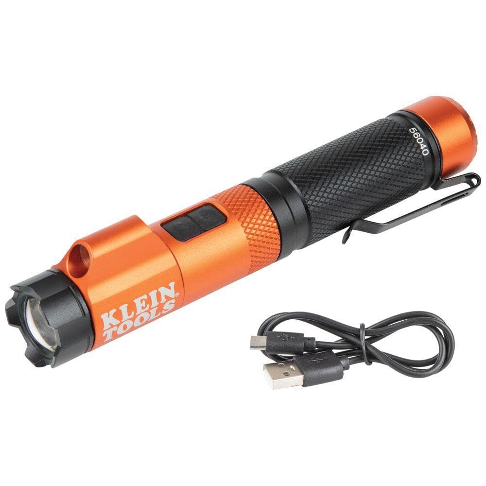 Klein Tools Rechargeable Flashlight with Laser – 56040