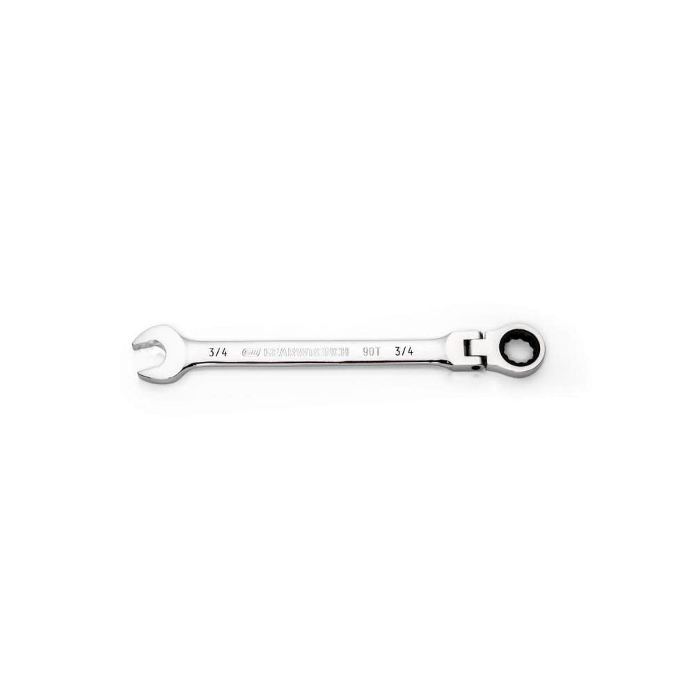 GEARWRENCH 3/4in 90T 12 Point Flex Head Ratcheting Combination Wrench, large image number 1