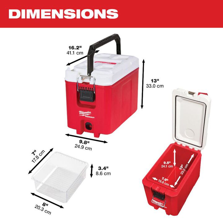 Milwaukee PACKOUT 16Qt Cooler, large image number 2