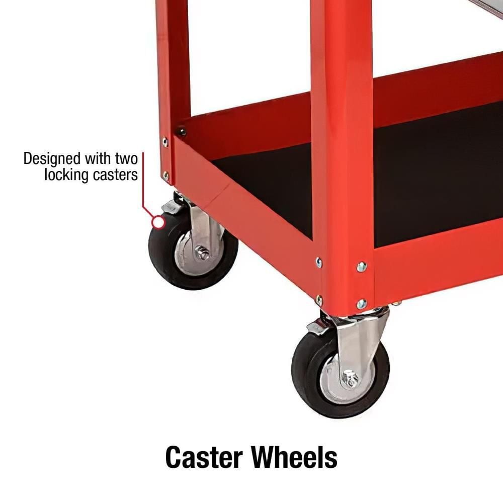 Sunex Compact Slide Top Utility Cart (Red), large image number 3