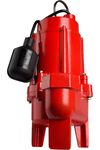 Red Lion 3/4HP 4200 GPH Sewage Pump with Tethered Float Switch, small image number 1